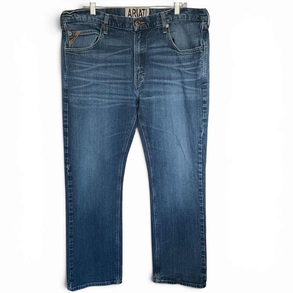 Ariat M5 Slim Straight Leg Mens Denim Jeans 40x32 (40x29.5) Medium Wash Western